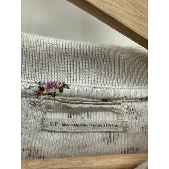 Urban Outfitters Floral Button Down Crop Long Sleeve Top Women's Size Small - Picture 5 of 7